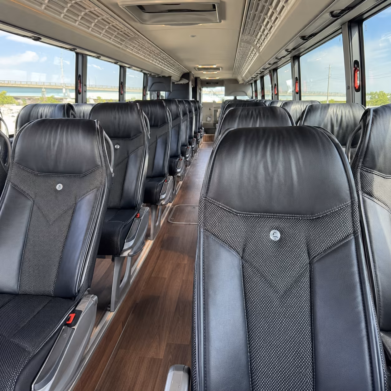 charter bus rentals and shuttle service at piedmont triad international airport pti