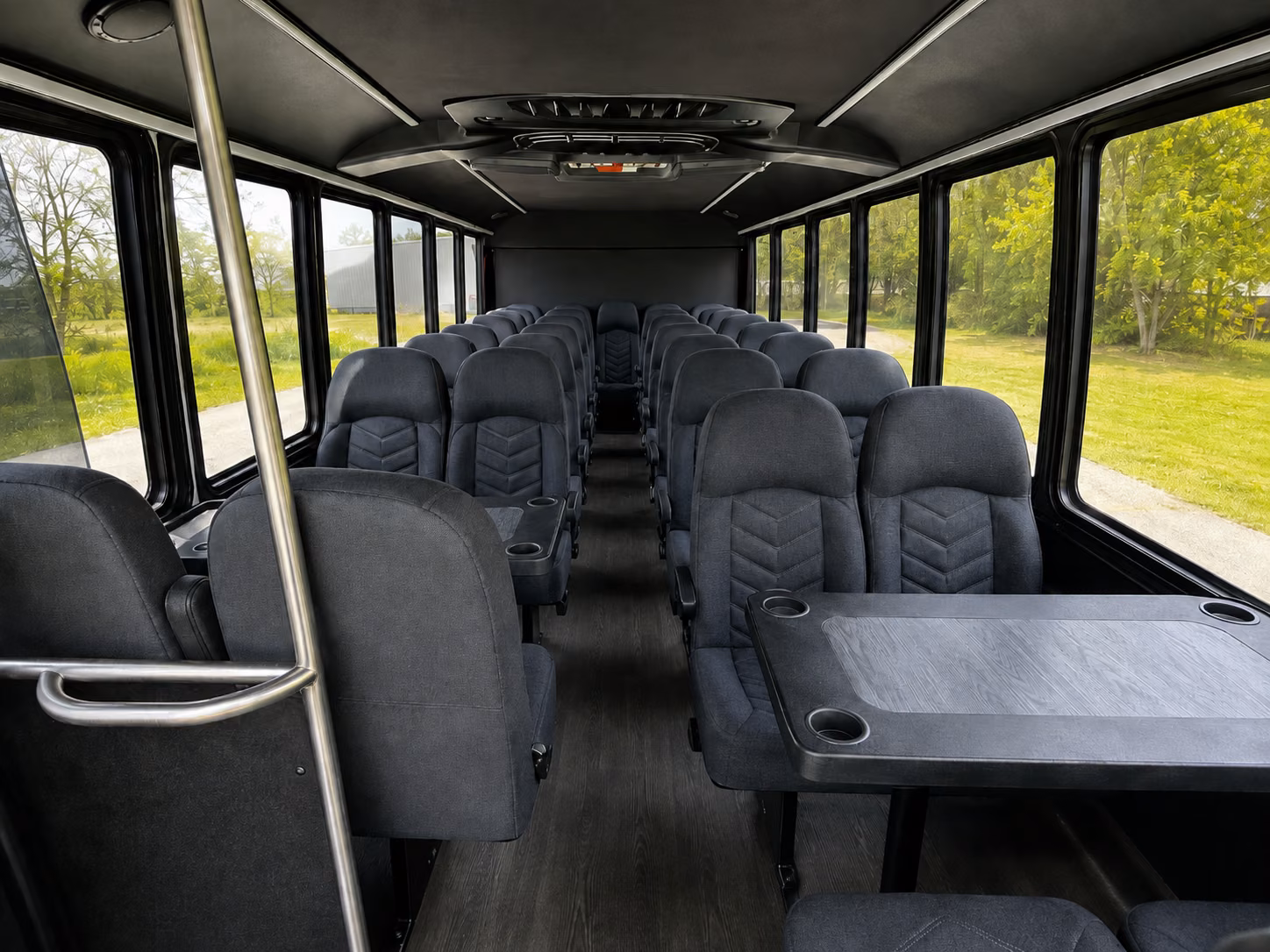 winston salem 18 passenger minibus inside