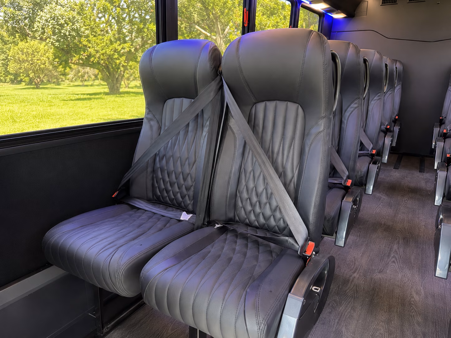 winston salem 20 passenger minibus inside