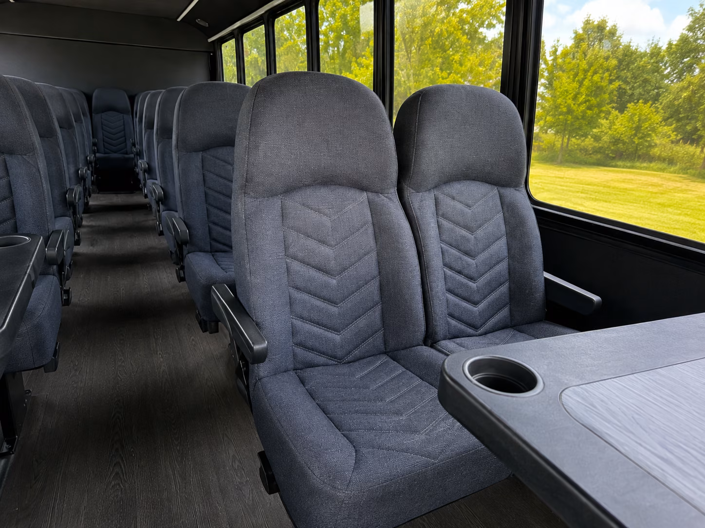 winston salem 20 passenger minibus interior