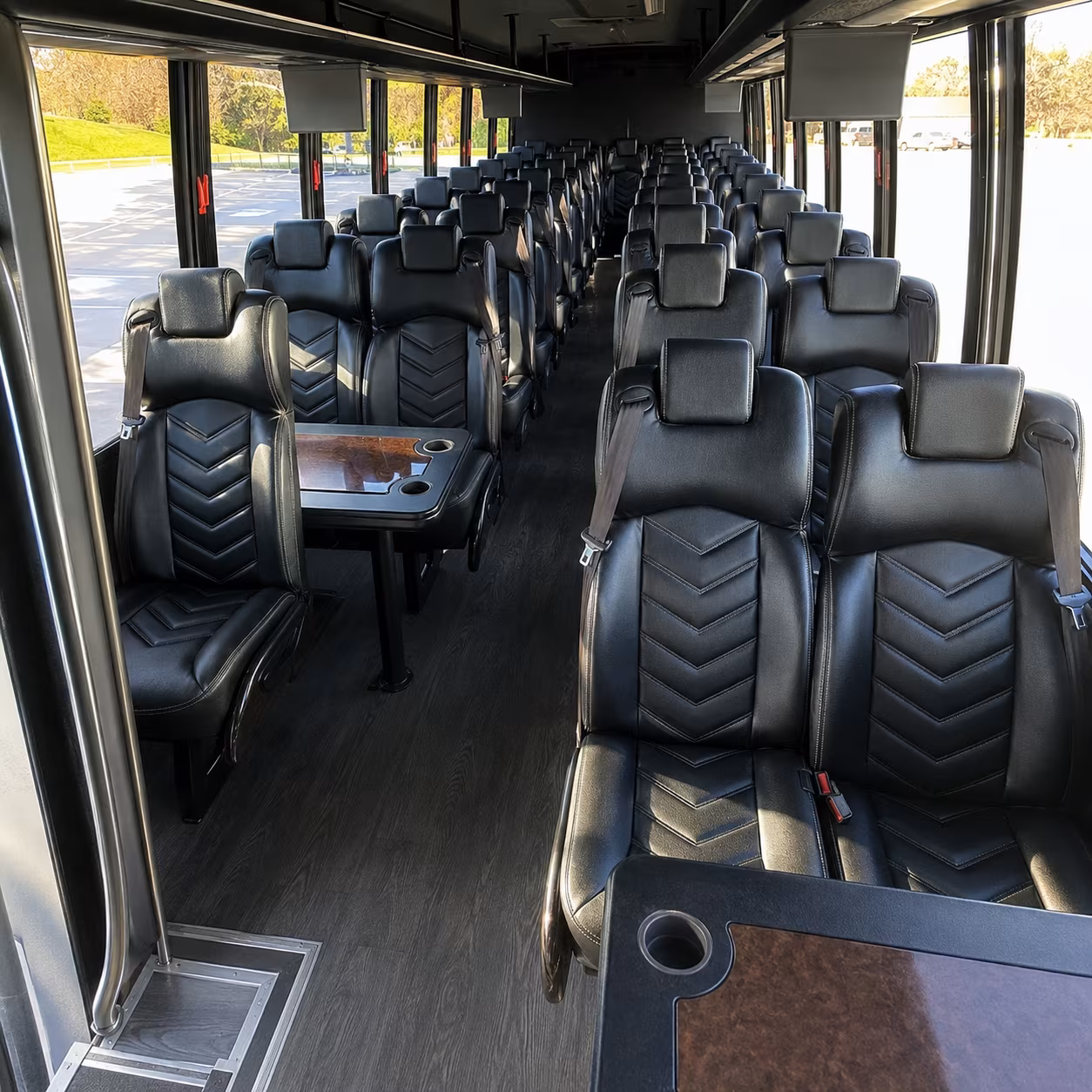 winston salem 25 passenger minibus interior