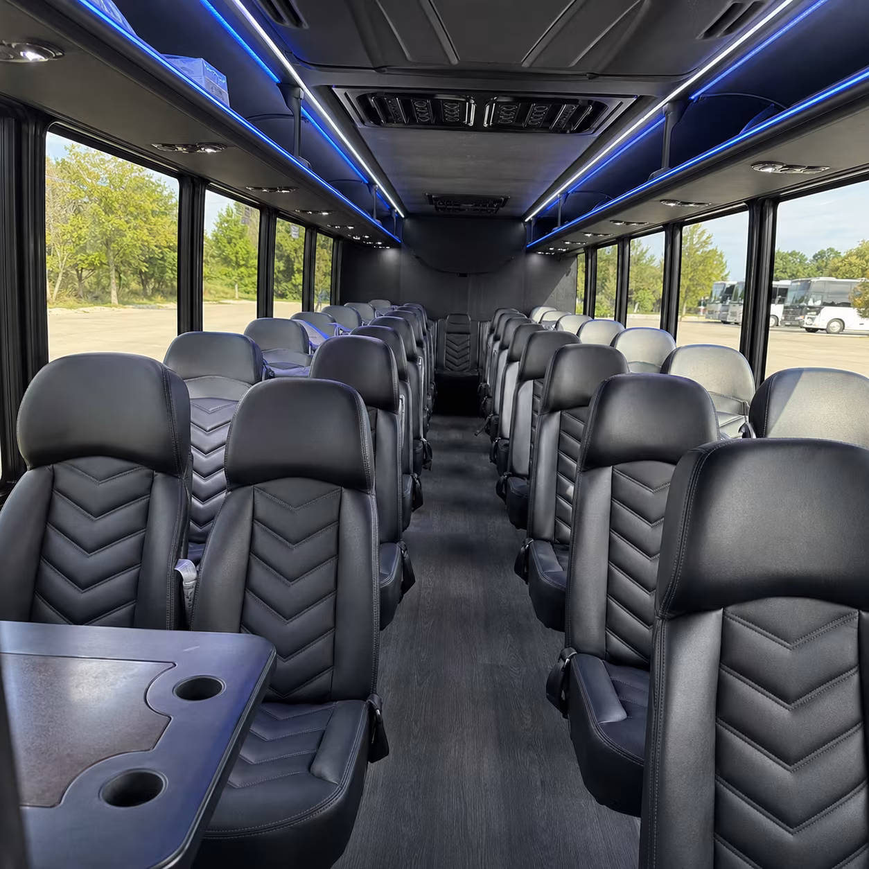 winston salem 28 passenger minibus inside