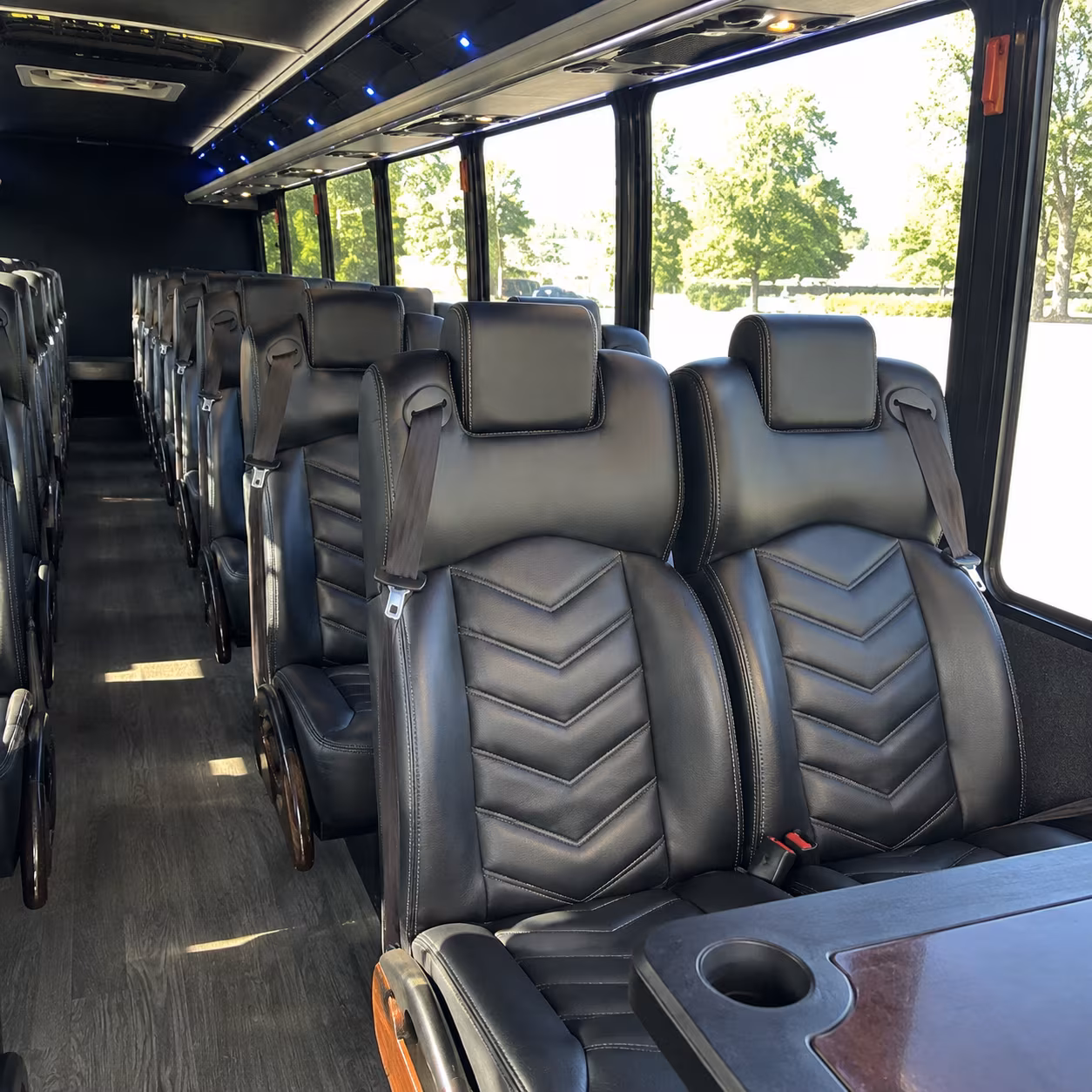 winston salem 28 passenger minibus interior