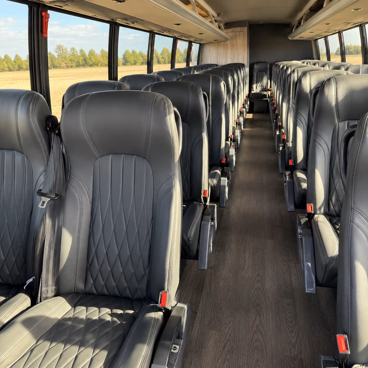 winston salem 35 passenger minibus interior