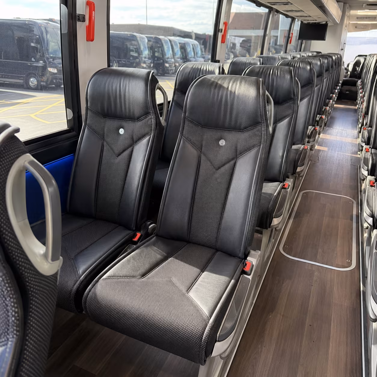 winston salem 40 passenger charter bus interior