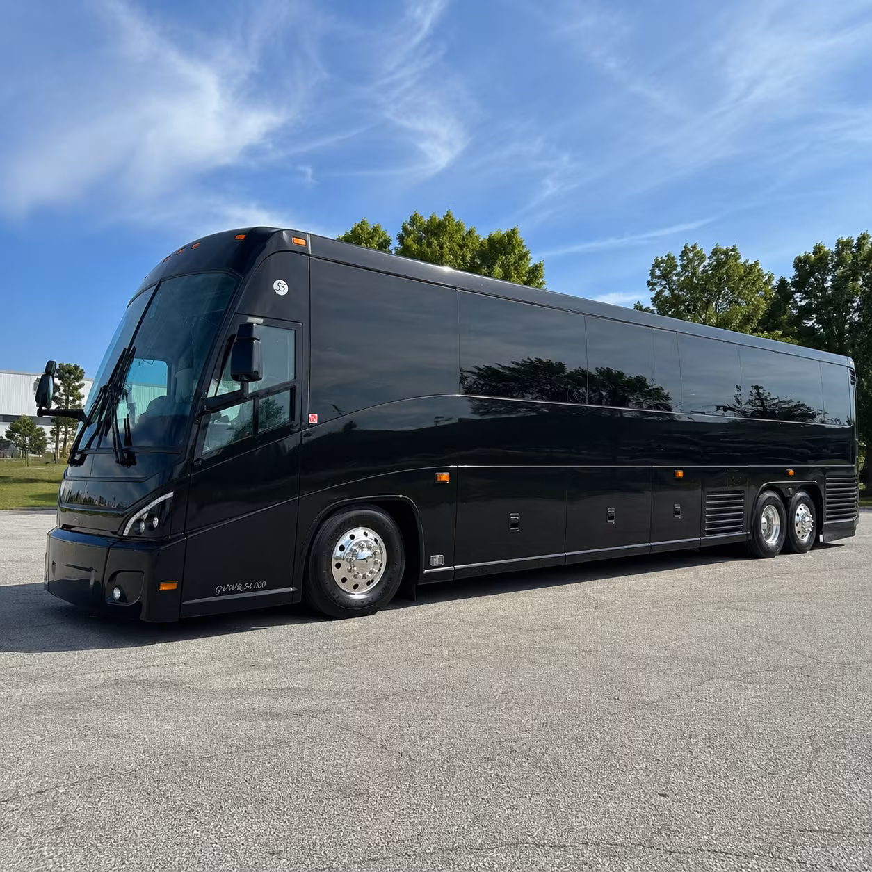 winston salem 47 passenger charter bus