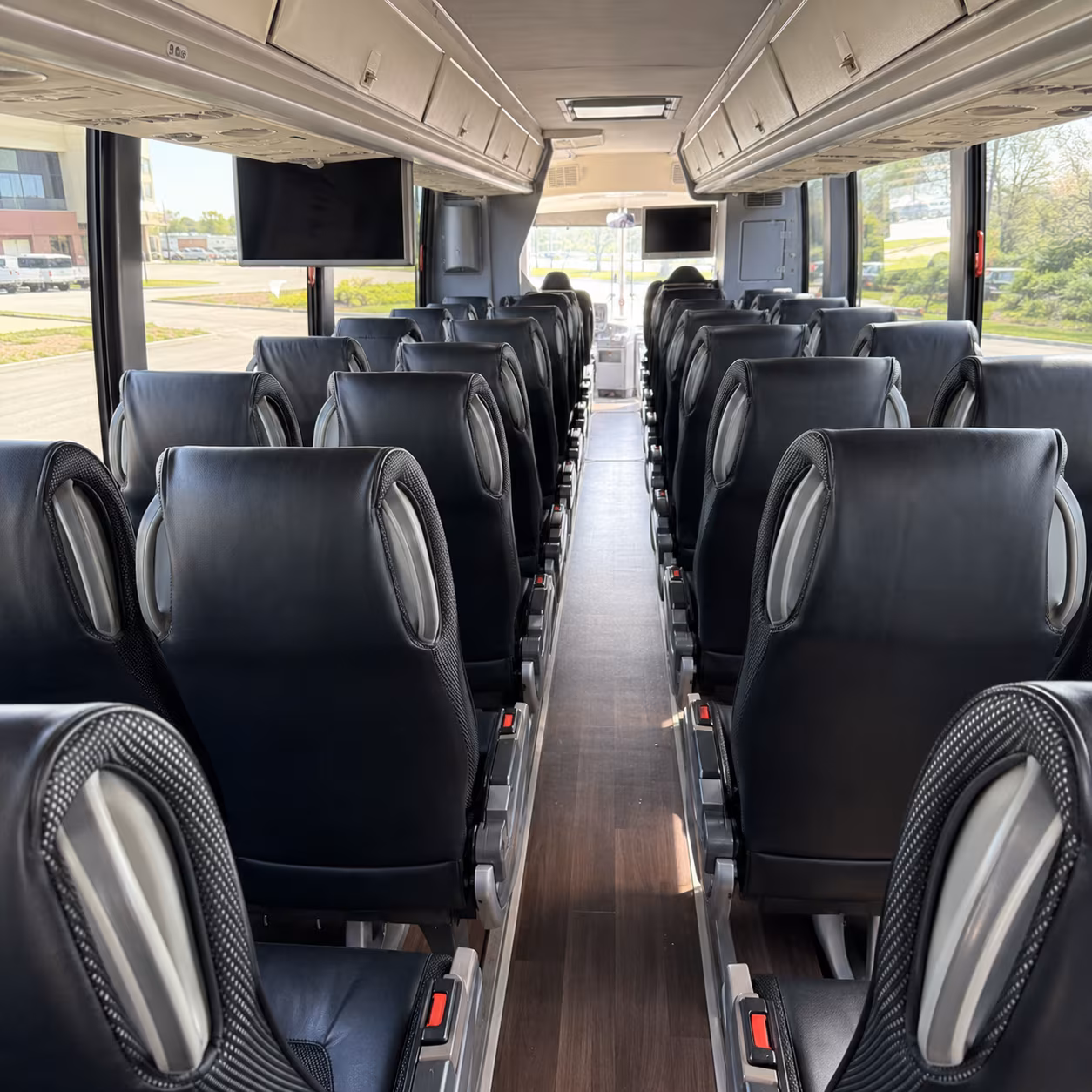 winston salem 56 passenger charter bus inside